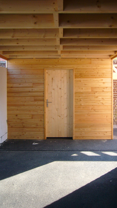carport 36m abris 6m baisieux ambiance wood lille nord compagnon charpentier