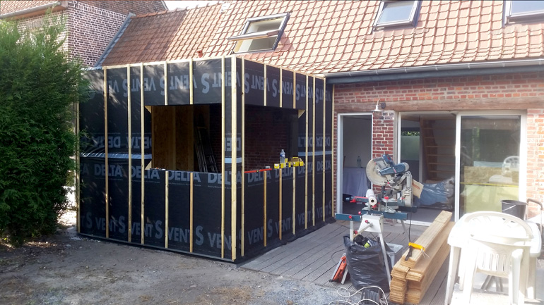 ossature bois 11m2 bardage meleze ambiance wood thomas rotteleur compagnon charpentier